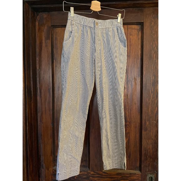 Hollister Striped Cropped Fitted Pants - Picture 10 of 11
